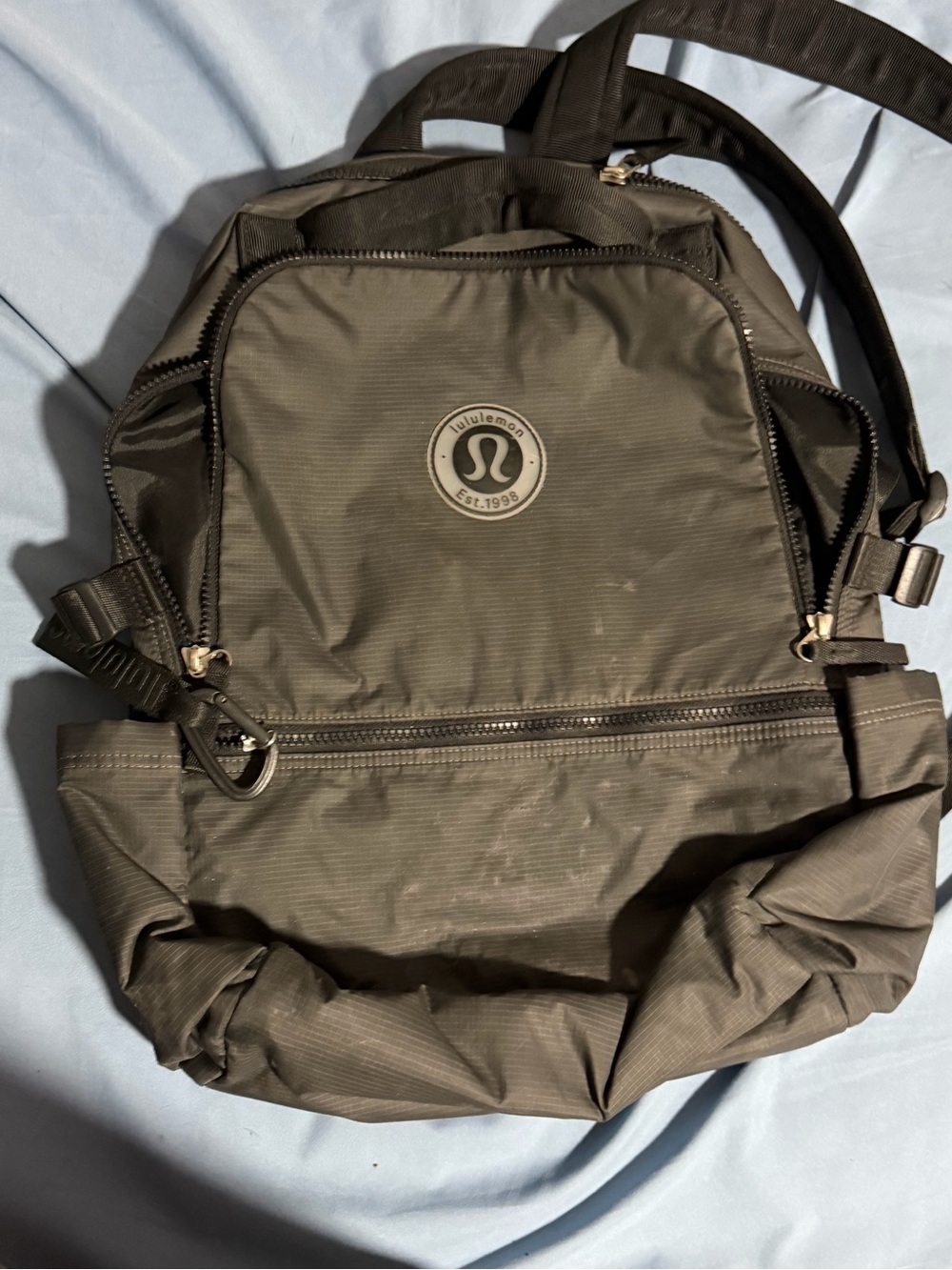 lululemon athletica Mens and Women Gray/black Backpack